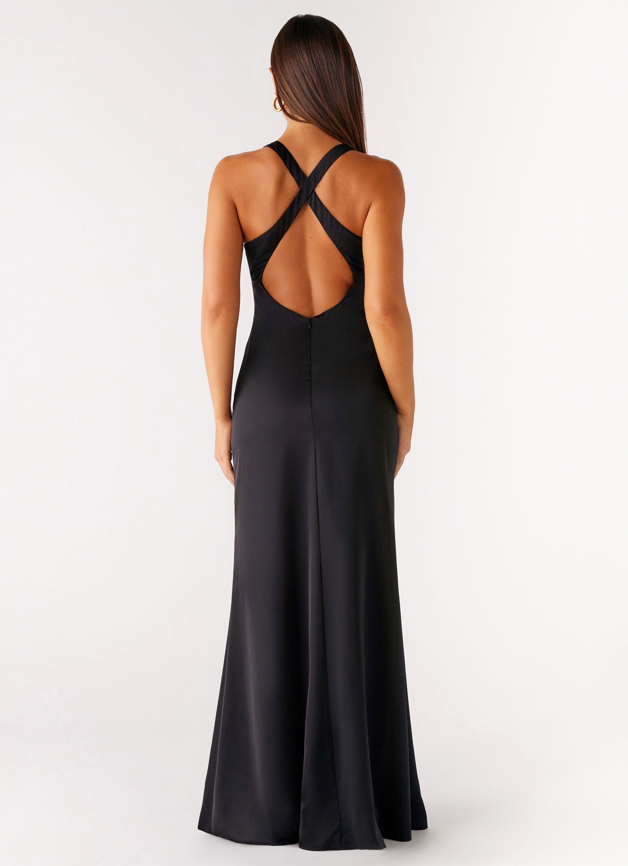 Desi Halterneck Maxi Dress - Black