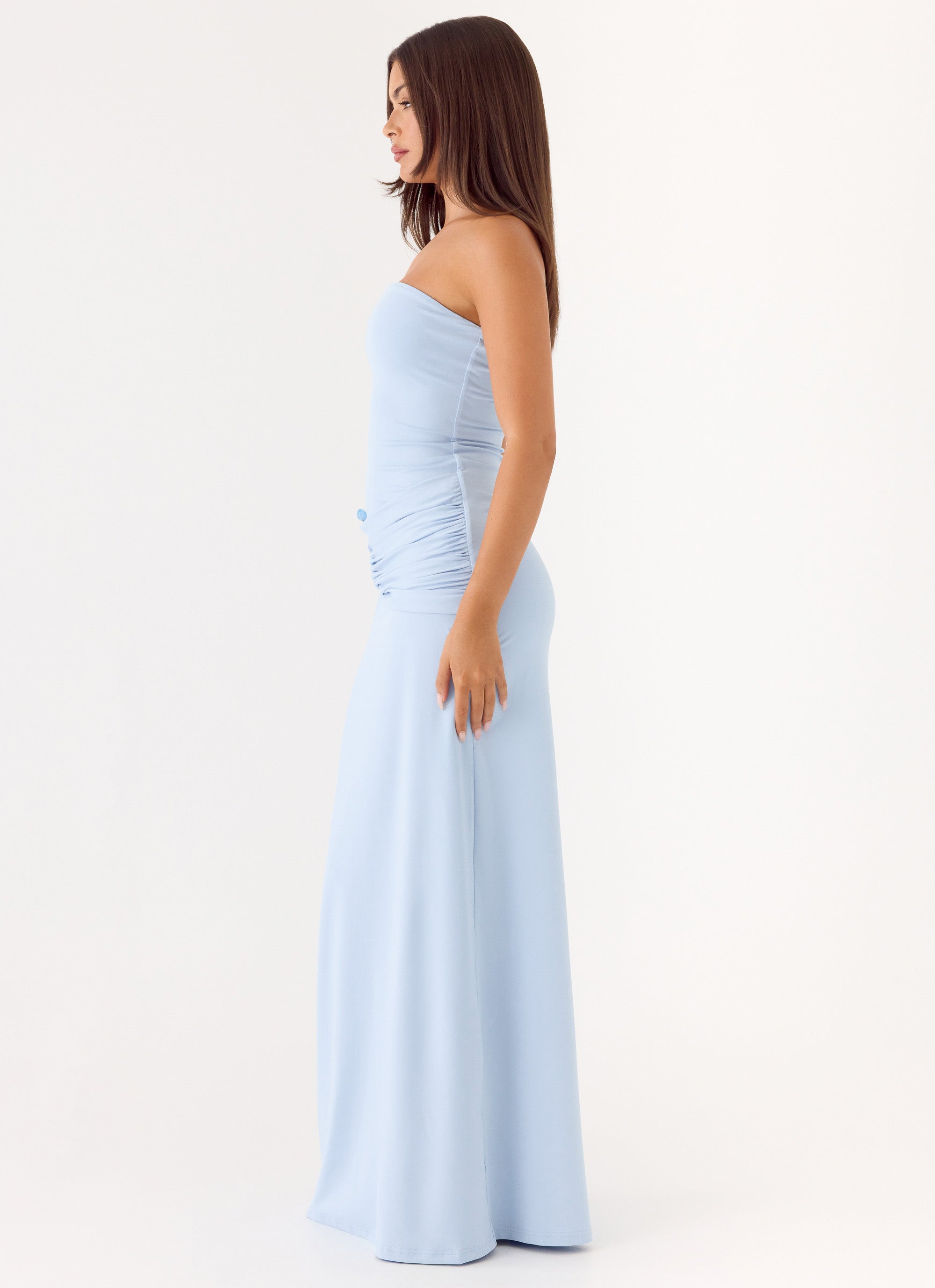 Dimmi Strapless Maxi Dress - Blue