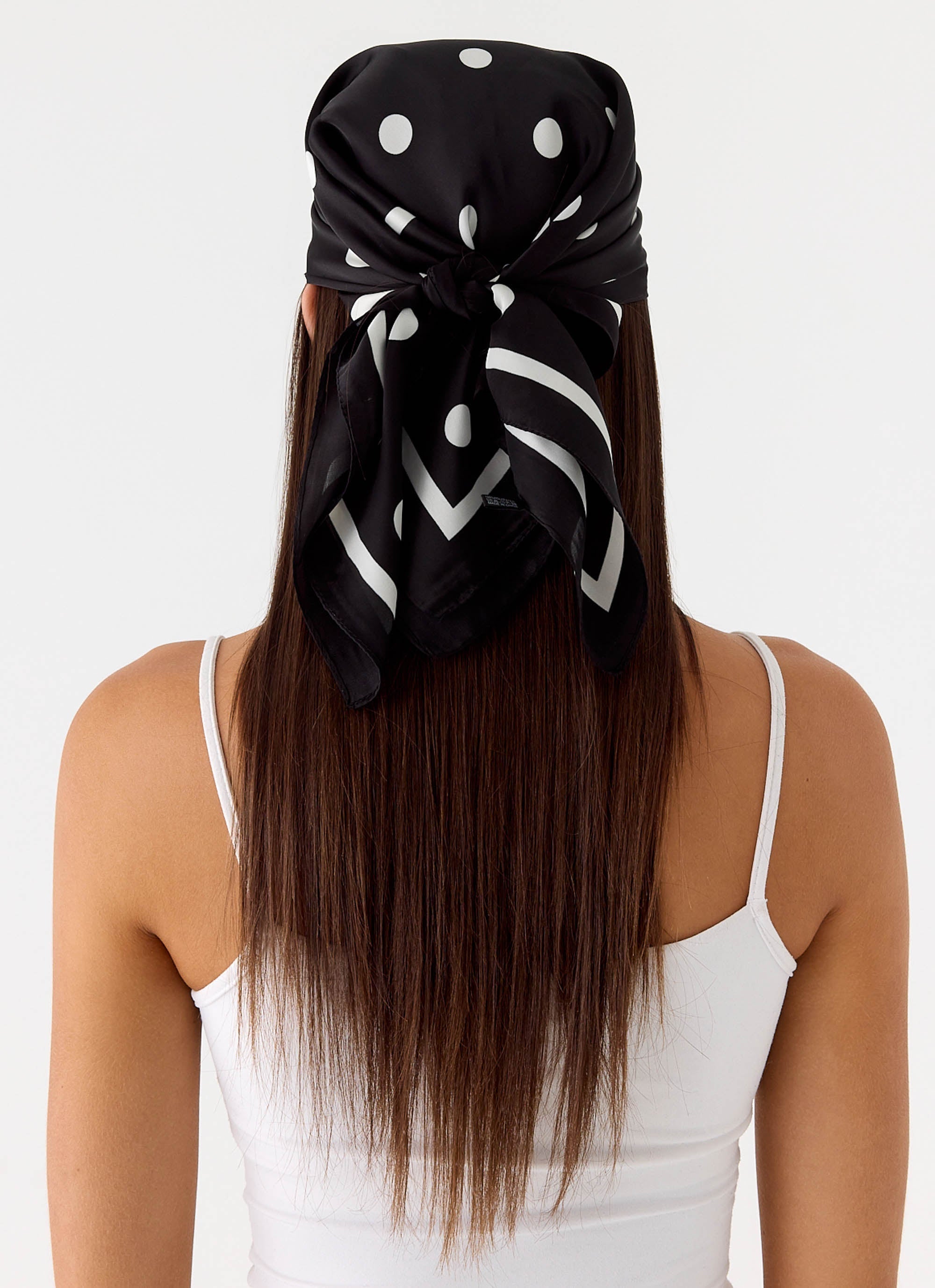 Dotty Dreams Scarf - Black Polkadot