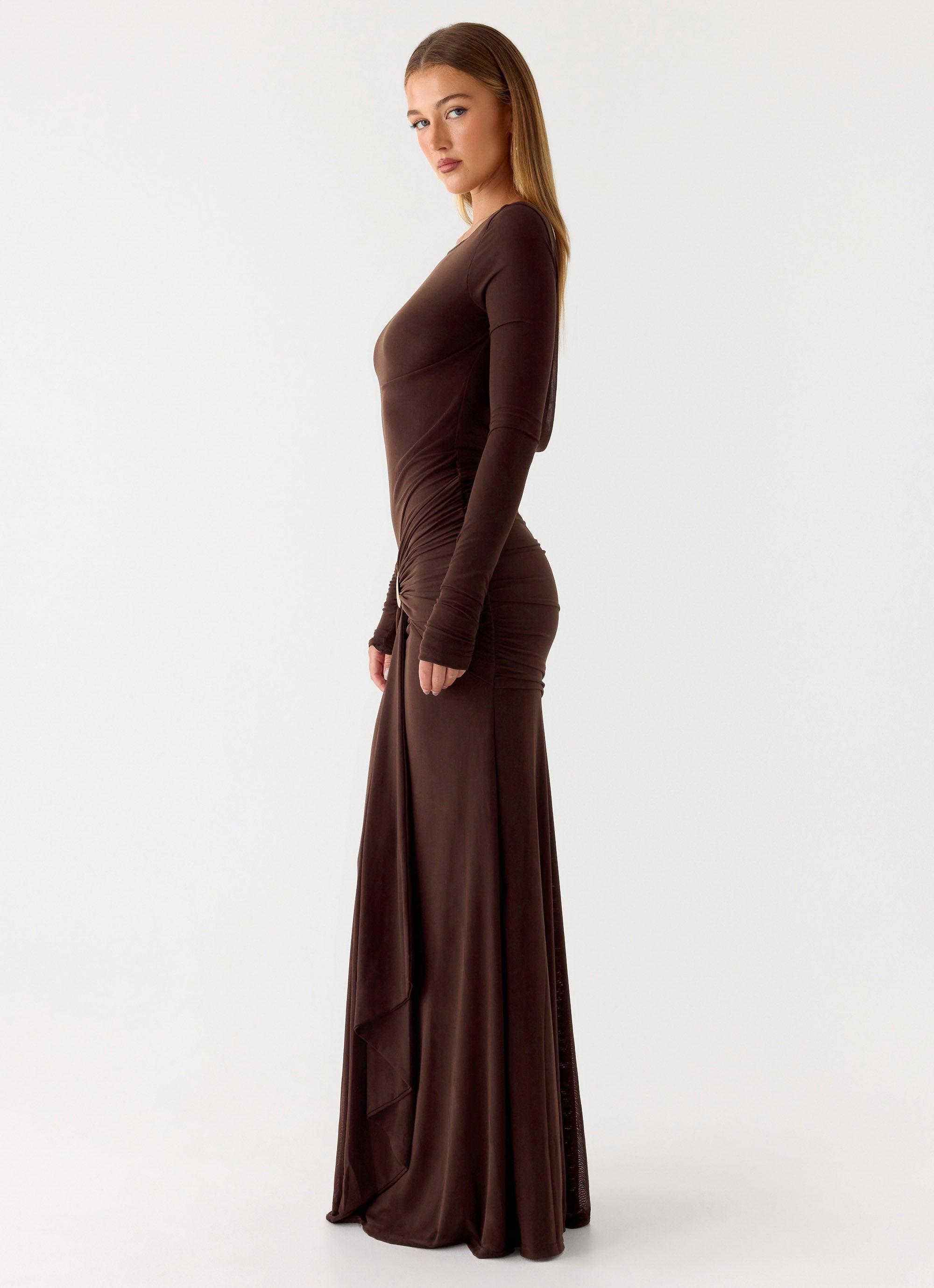 Dray Maxi Dress - Chocolate