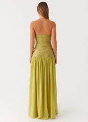 Dreamer Maxi Dress - Lime Zest