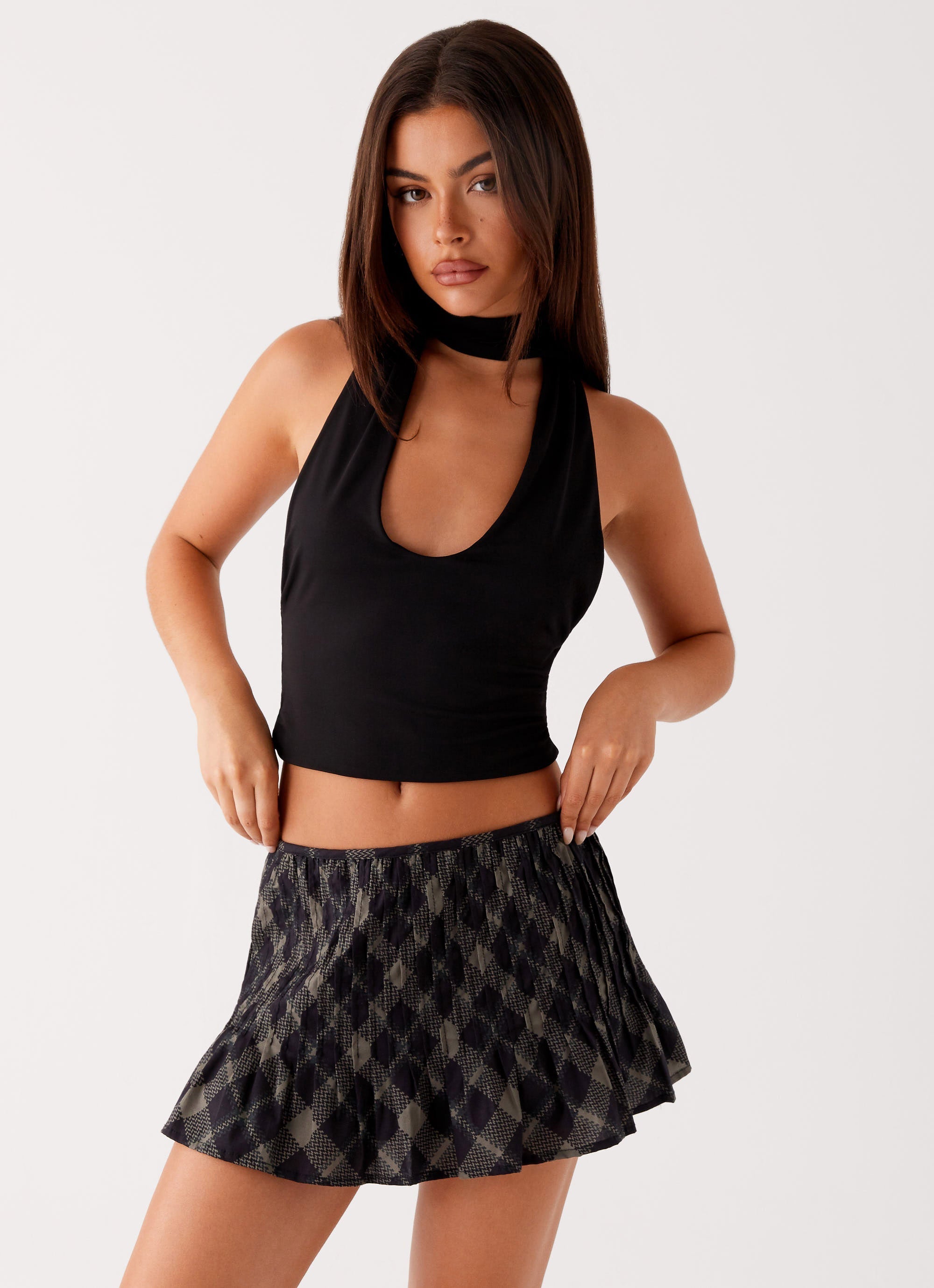 Dreamscape Mini Skirt - Check