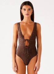 Drifter One Piece Swimsuit - Chocolate