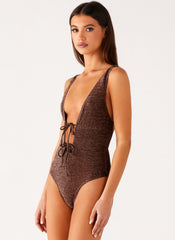 Drifter One Piece Swimsuit - Chocolate