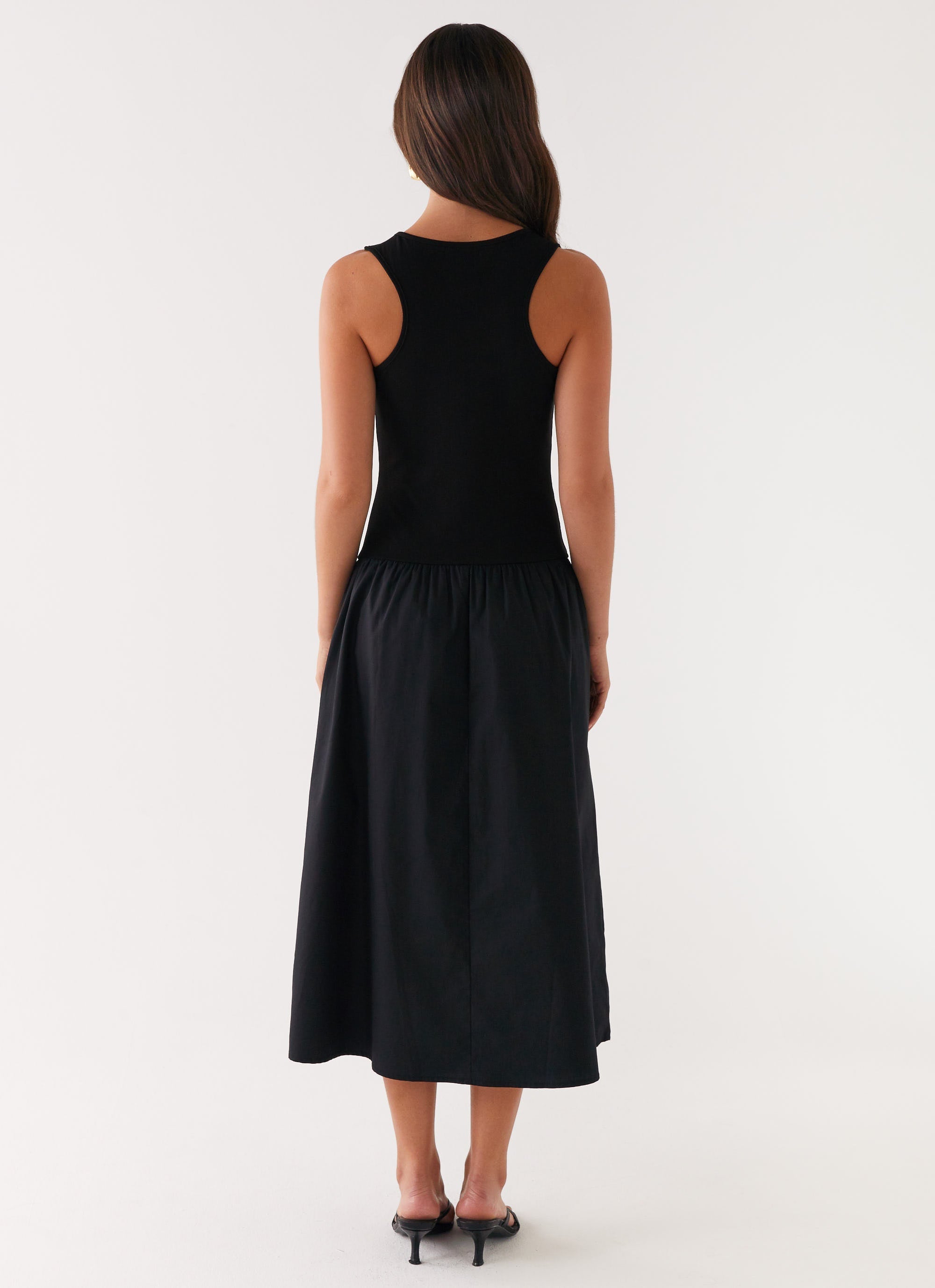 Duchess Midi Dress - Black