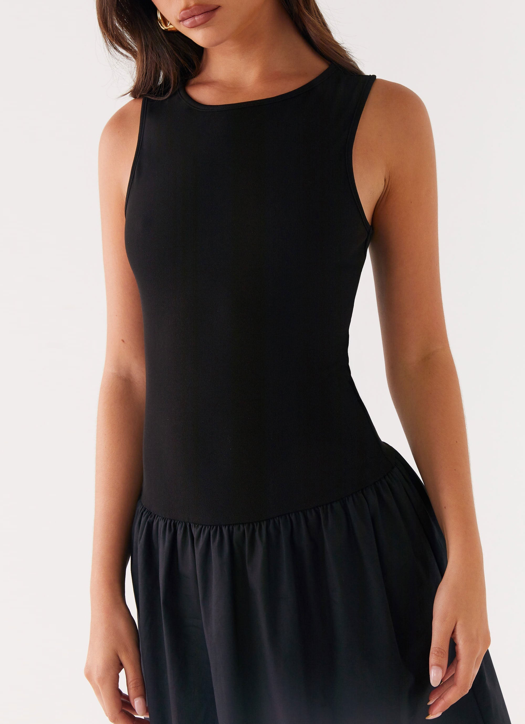 Duchess Midi Dress - Black