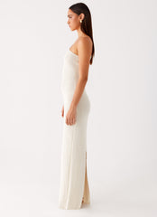 Easton Knit Maxi Dress - White