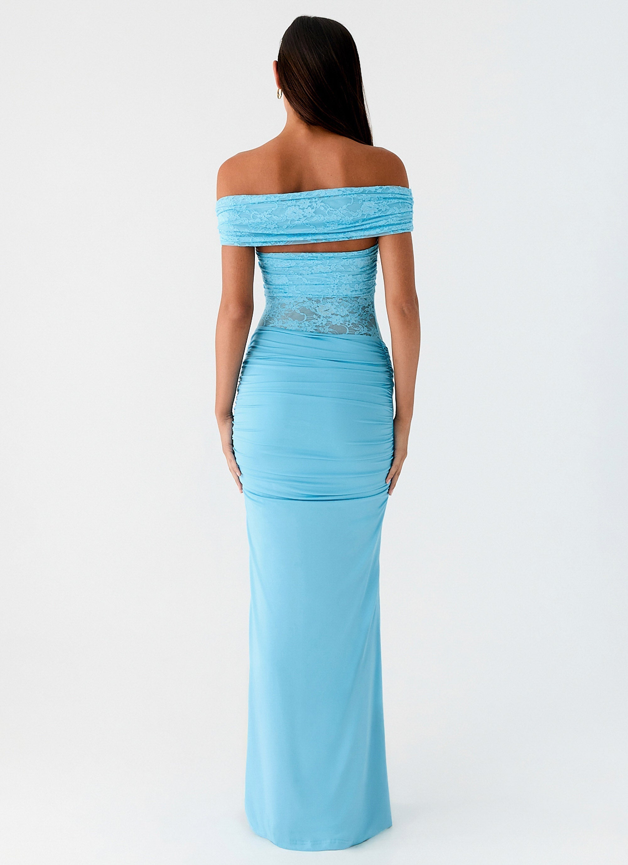Either Way Maxi Dress - Turquoise Blue