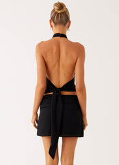 Elice Mini Skirt - Black