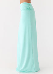 Elisabetta Maxi Skirt - Aqua