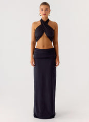 Elisabetta Maxi Skirt - Black