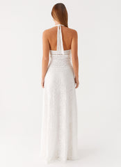 Ember Valley Cotton Maxi Dress - Ivory
