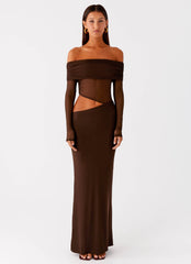 Emery Maxi Dress - Chocolate
