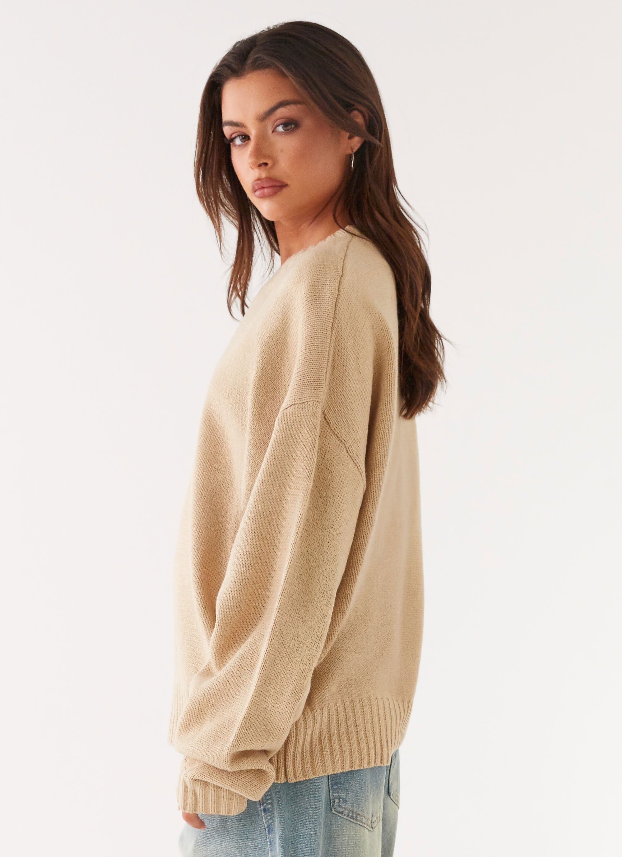 Emma Oversized Sweater - Beige