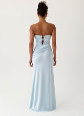 Emory Corset Maxi Dress - Blue