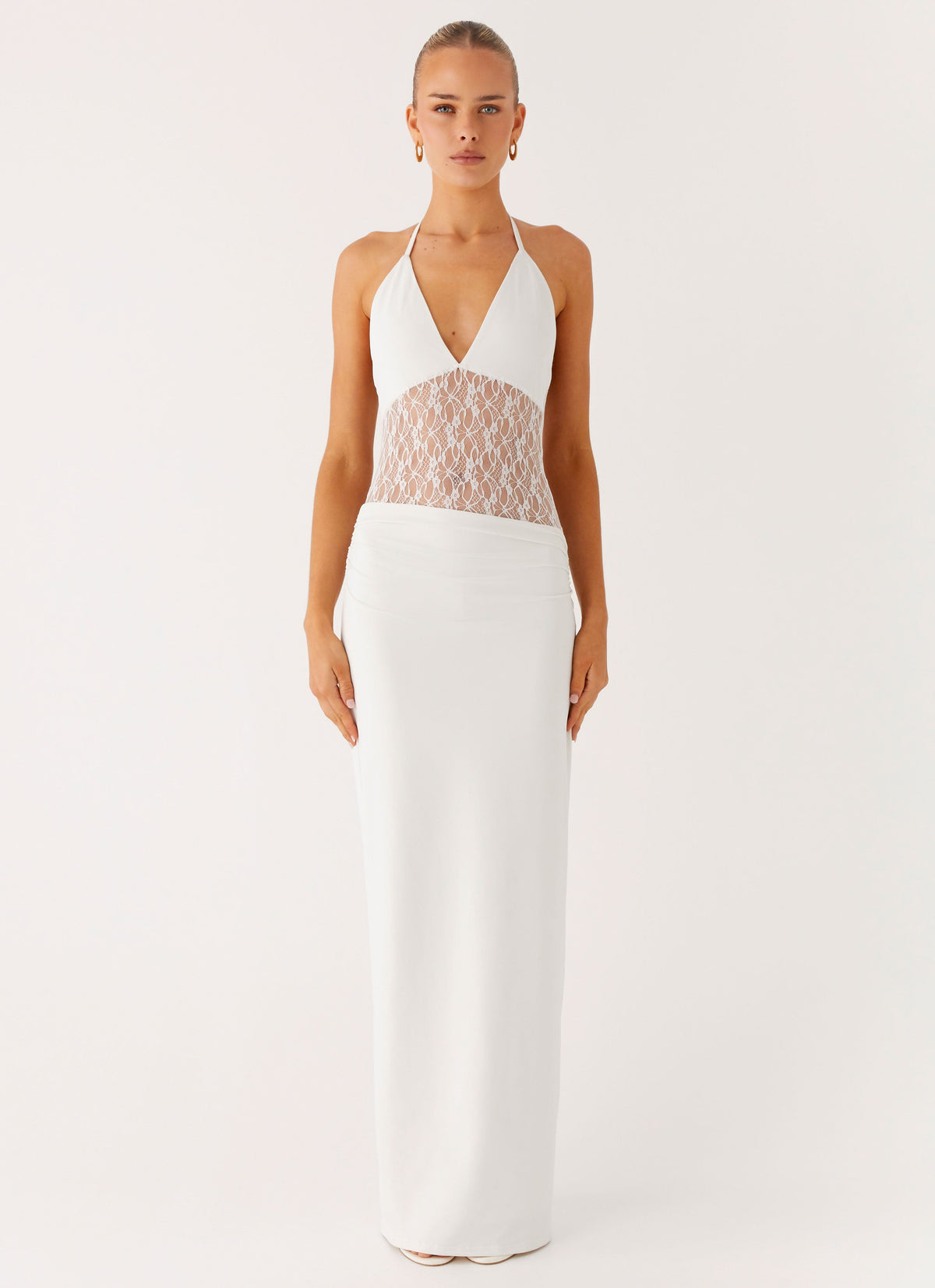Enchant Lace Maxi Dress - Ivory