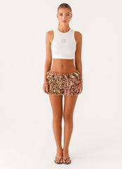 Entertain Me Bloomer Shorts - Swirl Leopard