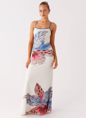 Everett Maxi Dress - White Sea Bloom