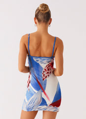 Everett Mini Dress - Deep Sea Bloom