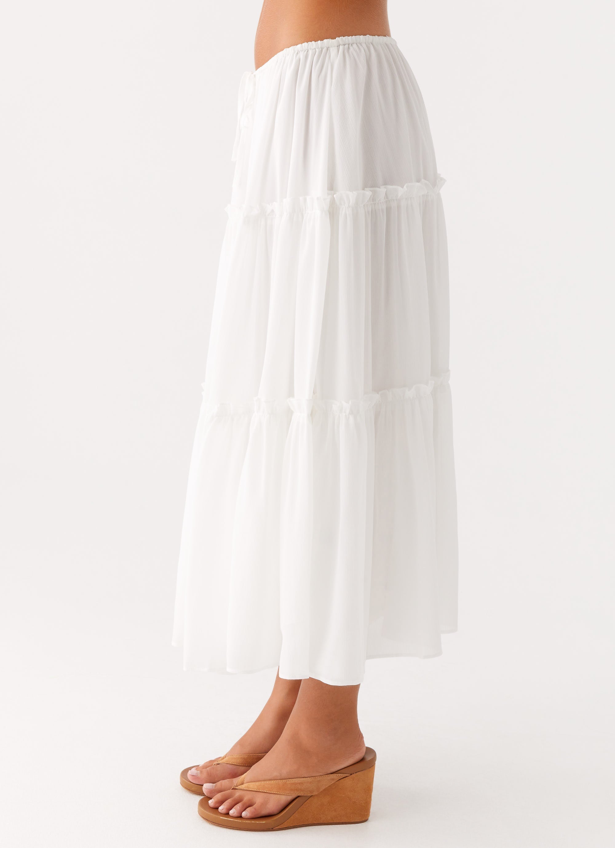 Evi Midi Skirt - Ivory