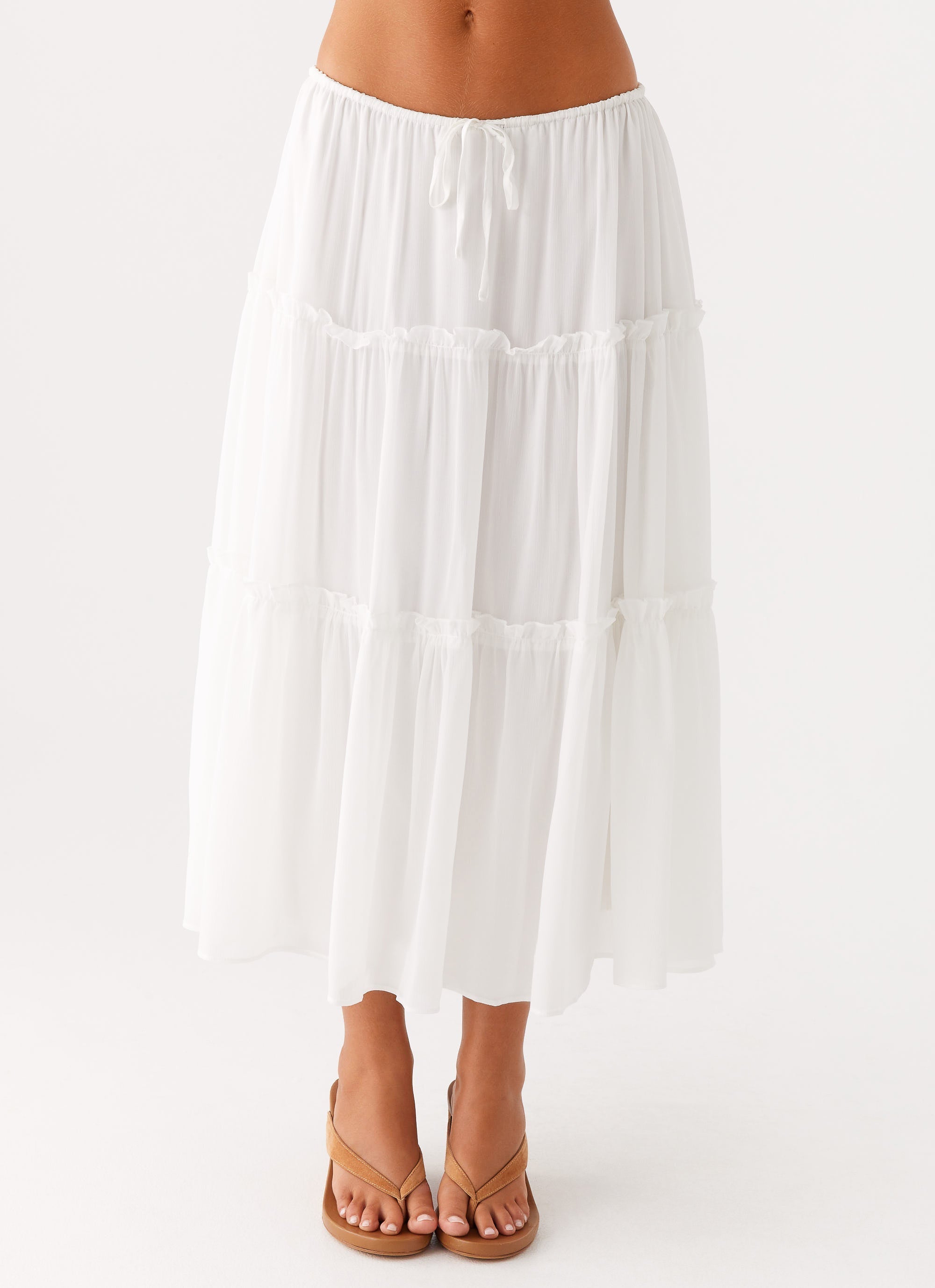 Evi Midi Skirt - Ivory