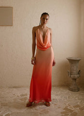 Feliciana Maxi Skirt - Sunset Ombre