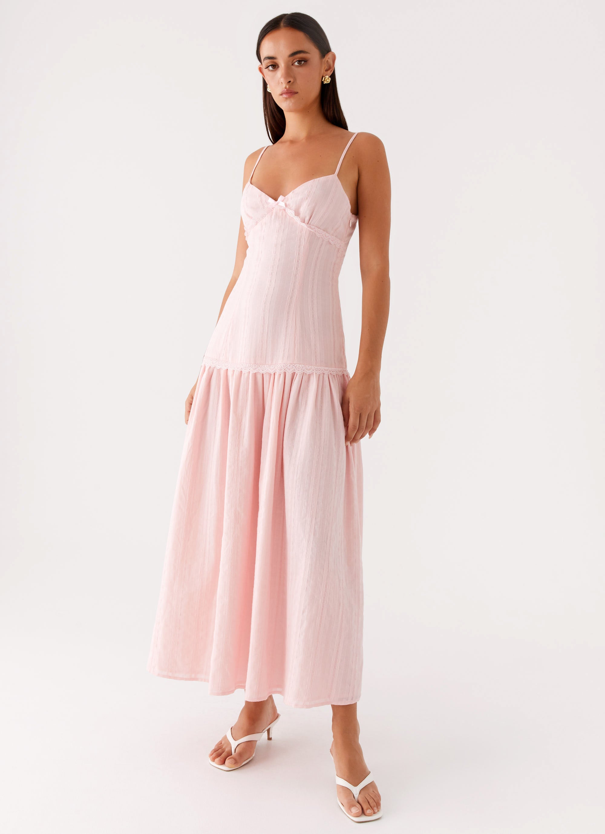 Found You Midi Dress - Pink