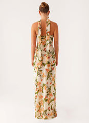 Gali Strapless Maxi Dress - Floral Print