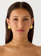 Glossy Hour Necklace - Gold