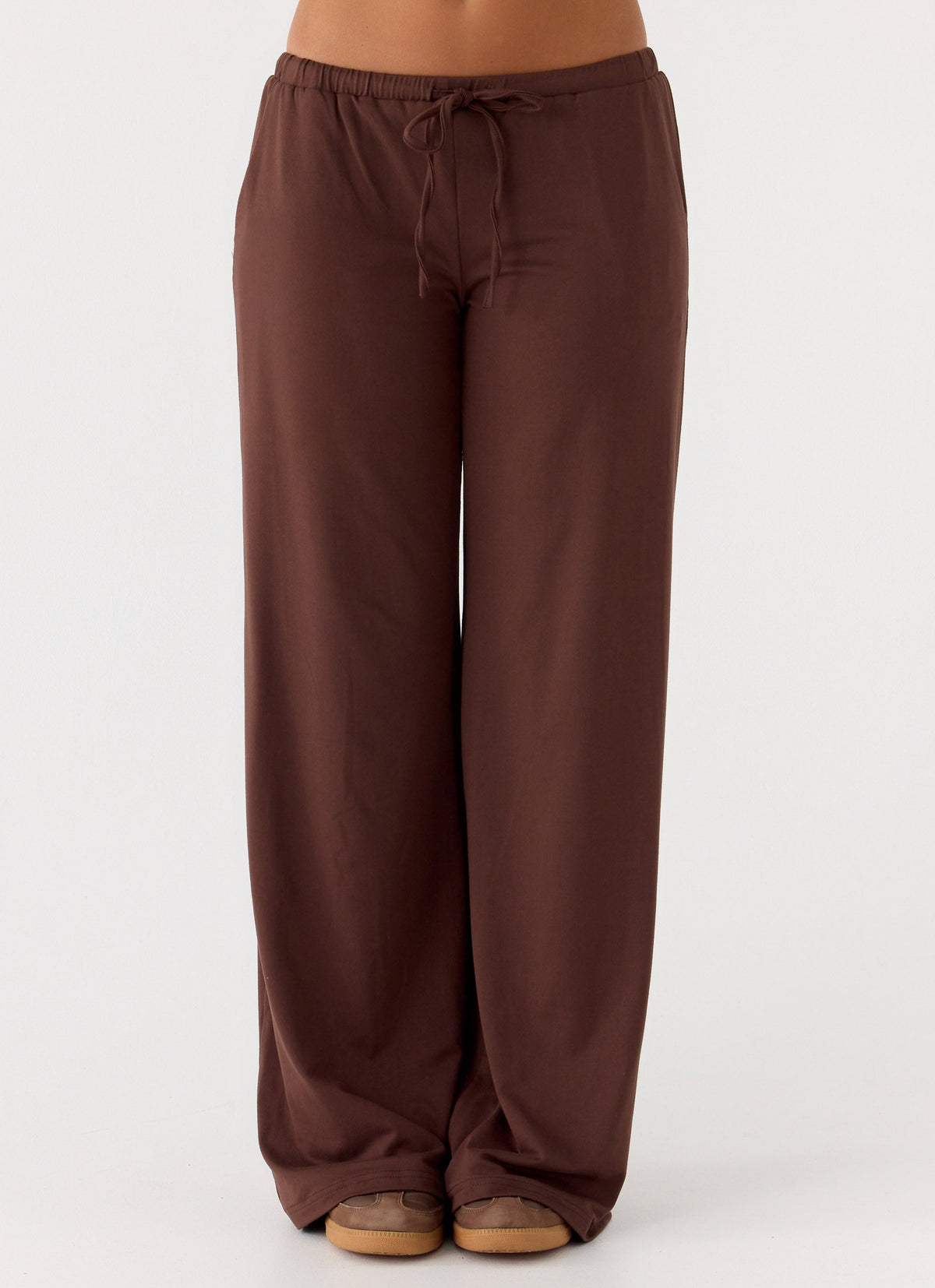 Hard To Tame Stretch Sweatpants - Chocolate
