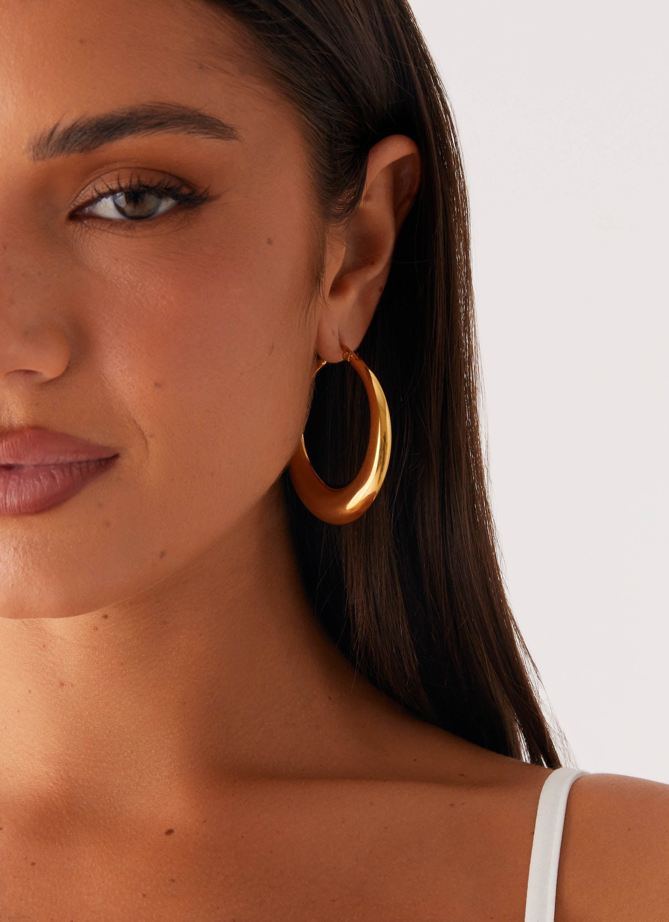 Harri Hoop Earrings - Gold