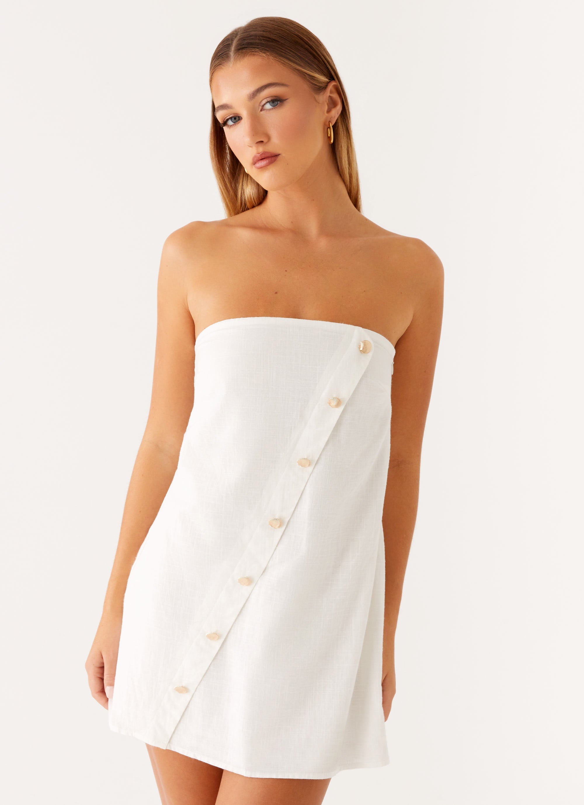 Hazel Mini Dress - White
