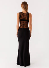 Imperial Maxi Dress - Black