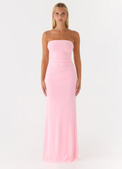 Iroha Strapless Maxi Dress - Pink