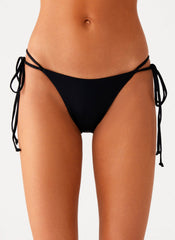 Jaiya Tie Bikini Bottom - Black