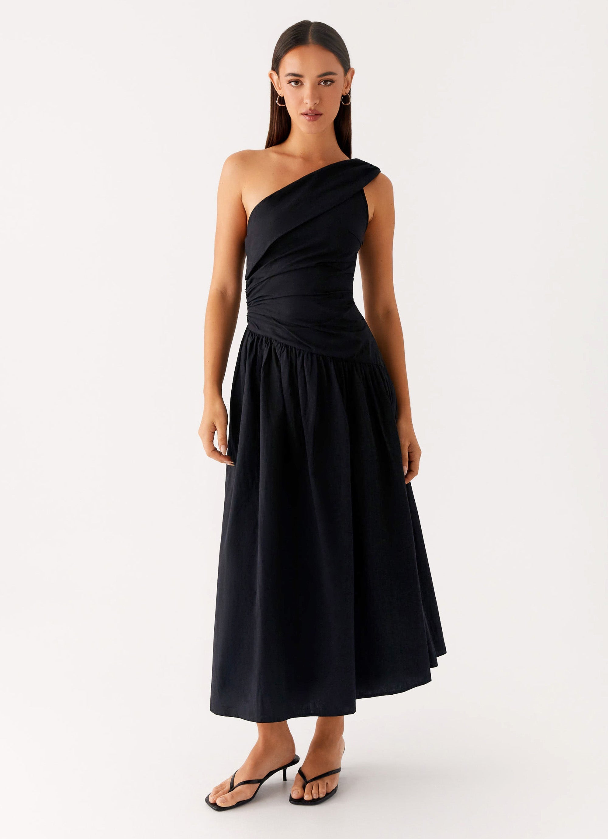 Janessa Midi Dress - Black