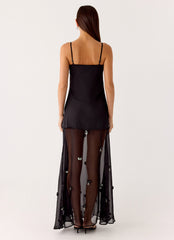 Jesiah Embellished Maxi Dress - Black