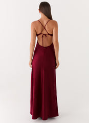Joanie Maxi Dress - Maroon