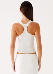 Johanna Knit Top - White