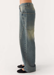 Joseph Low Rise Jeans - Vintage Wash Blue