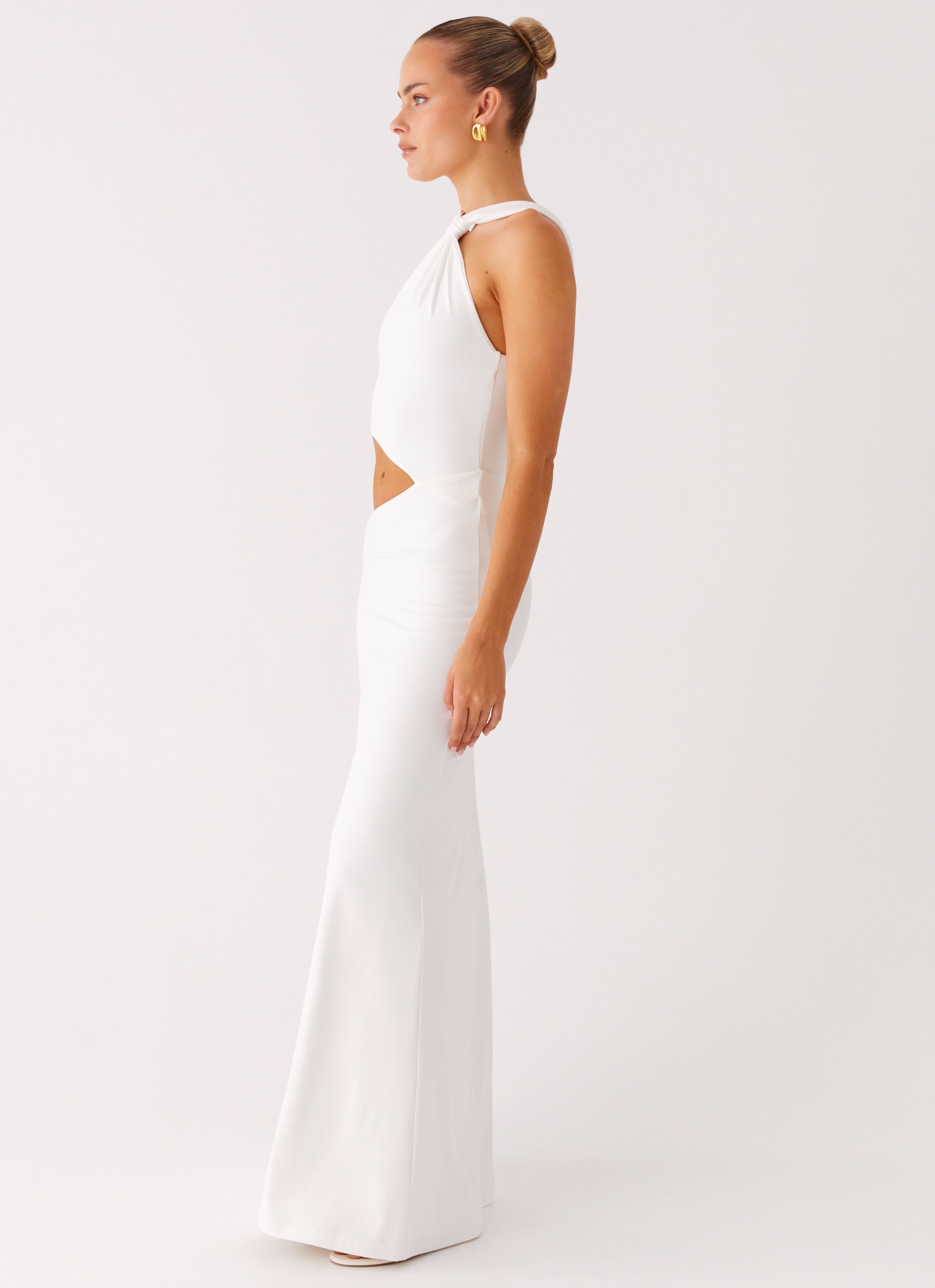 Juliander Knot Maxi Dress - White