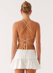 Kamilla Sequin Cami Top - Yellow
