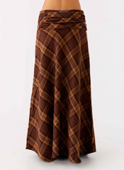 Karolina Maxi Skirt - Plaid