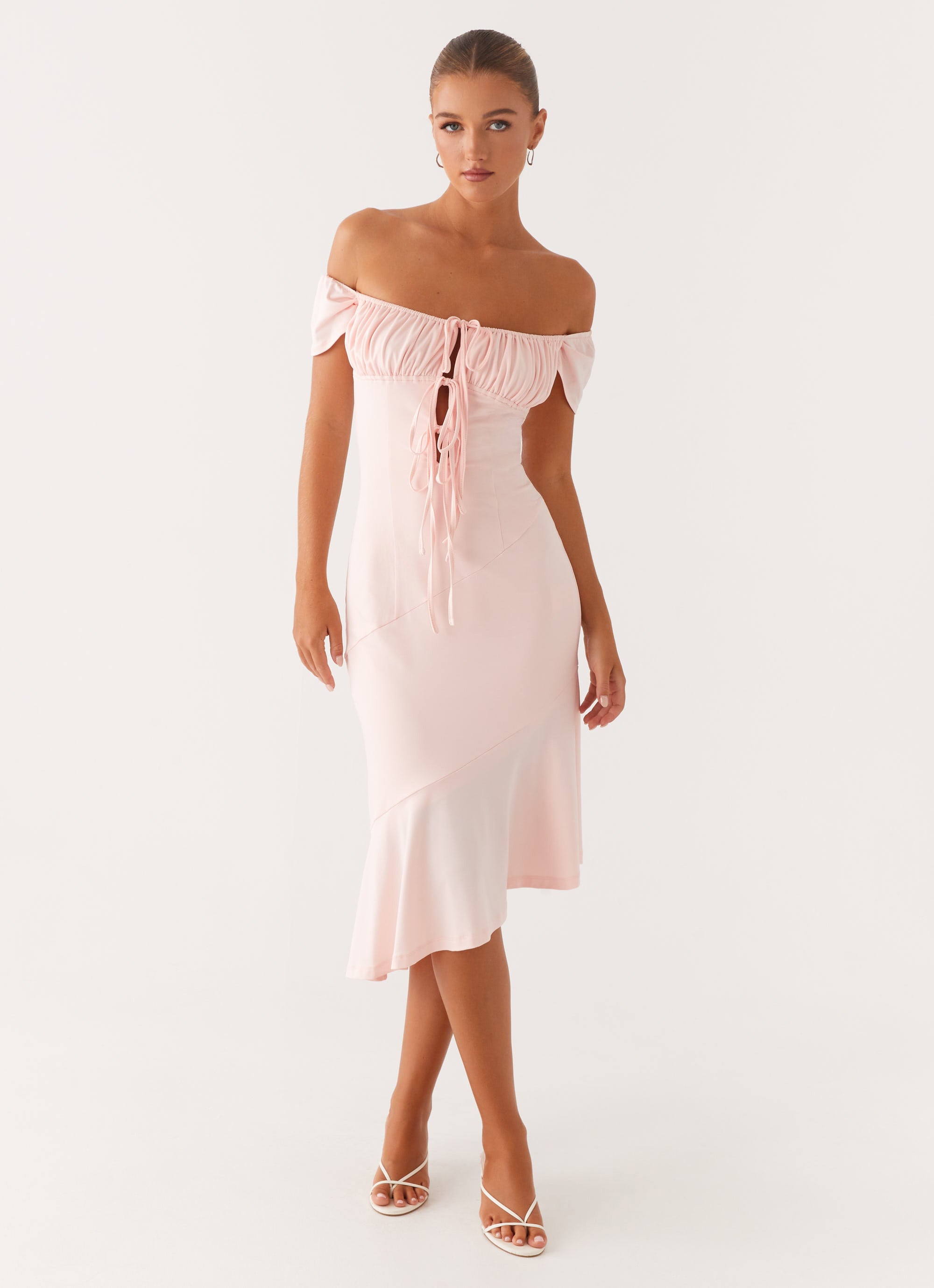 Katherine Midi Dress - Pink