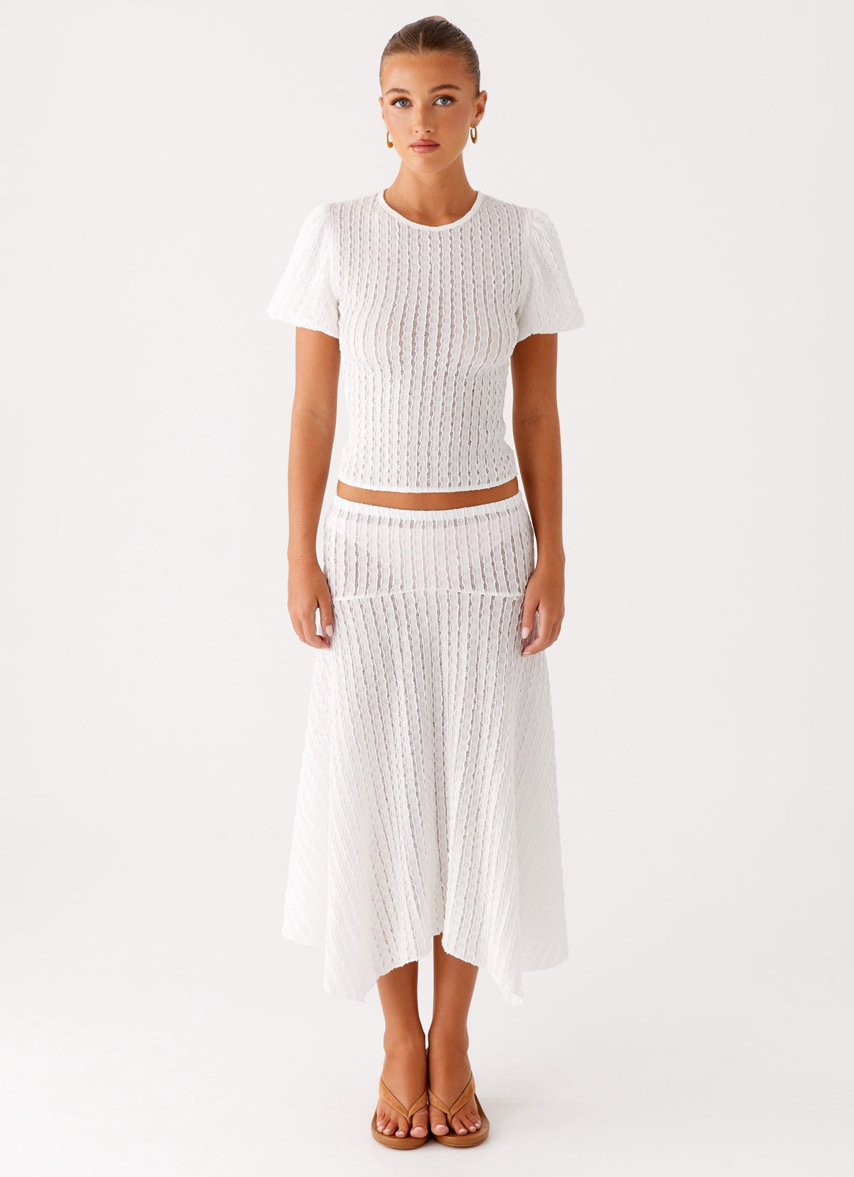 Katta Midi Skirt - Ivory