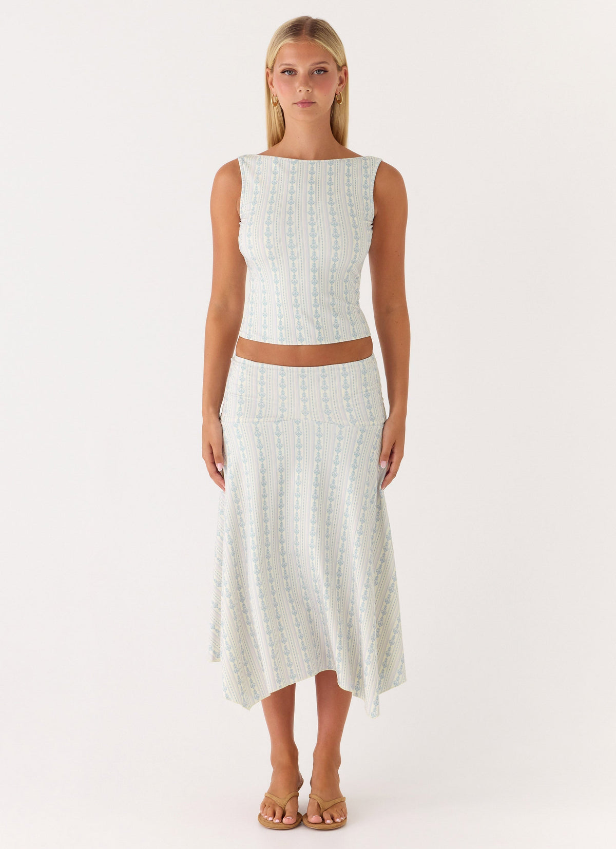 Katta Midi Skirt - Vintage Stripe