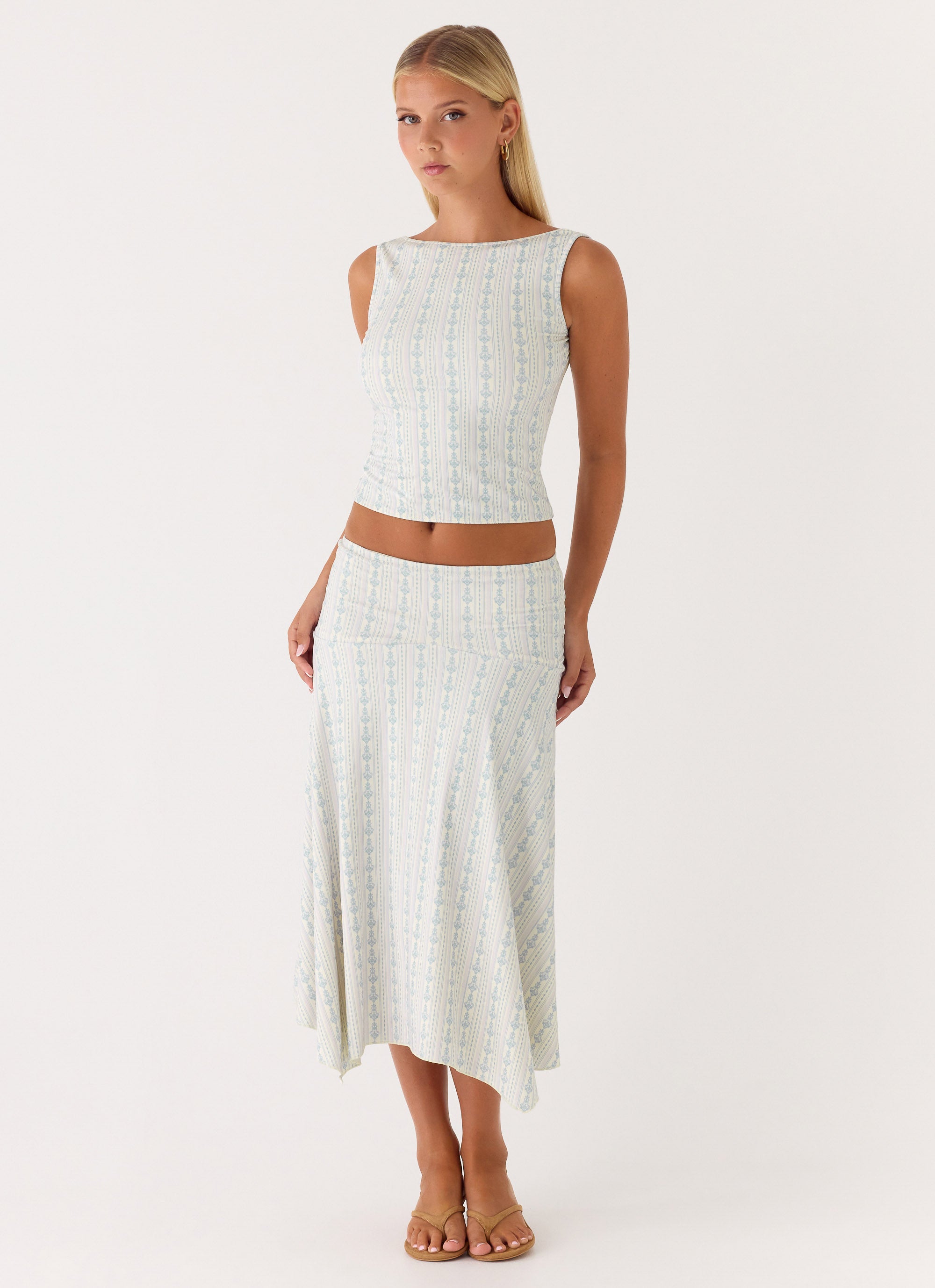 Katta Midi Skirt - Vintage Stripe