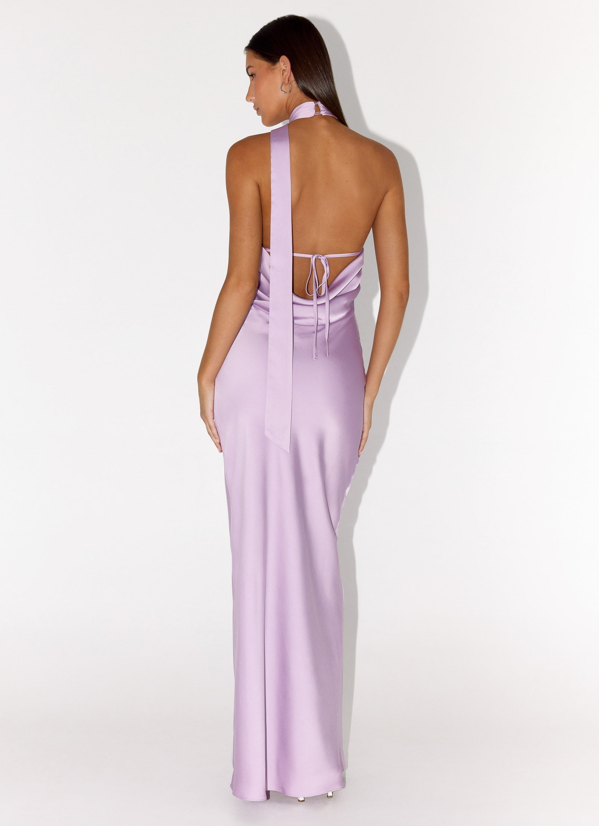 Keena Scarf Maxi Dress - Lavender