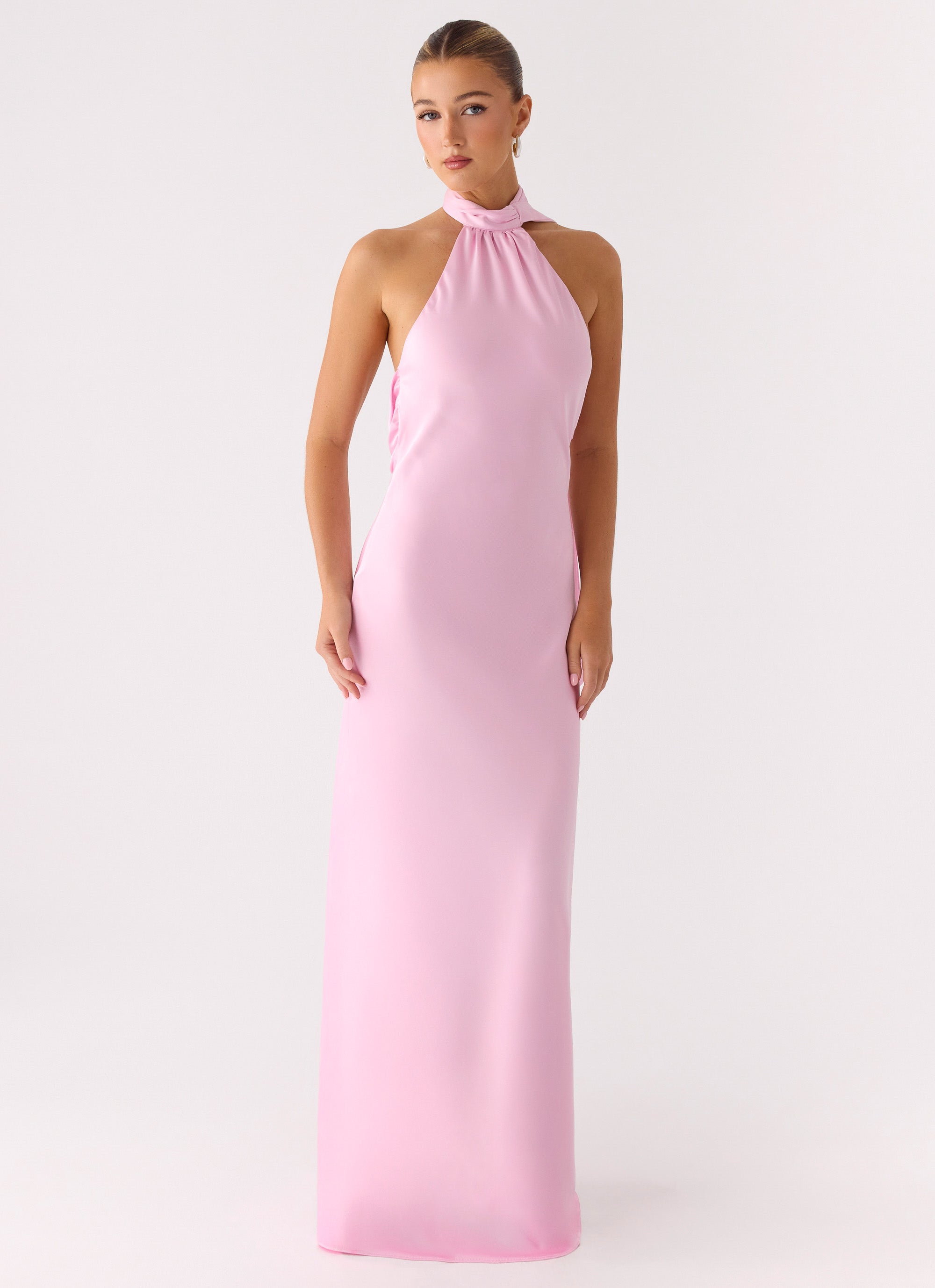 Keena Scarf Maxi Dress - Pink