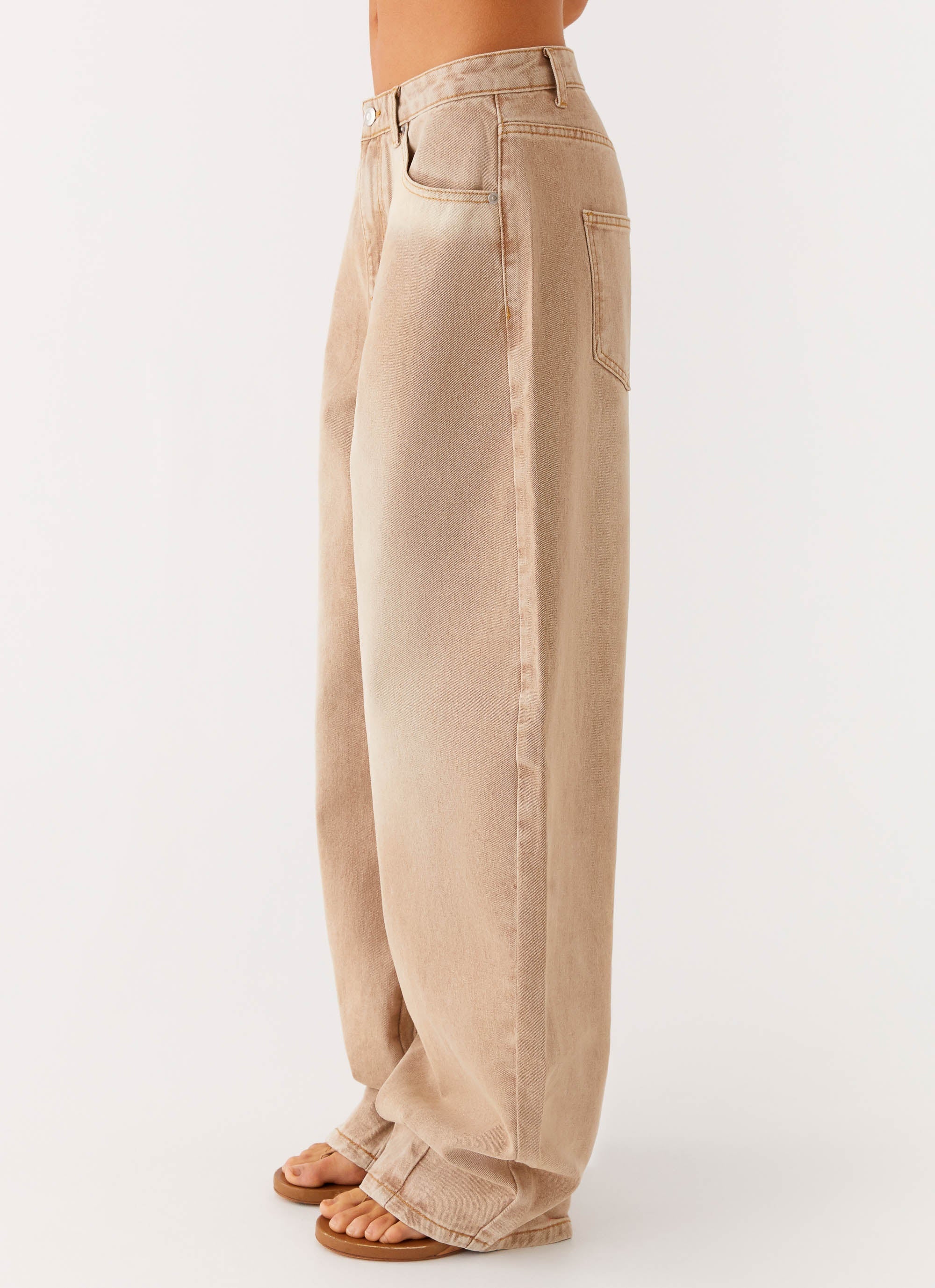 Khalil Baggy Jeans - Tan